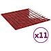 Piastrelle Mosaico 11 pz Rosso 30x30 cm in Vetro - Foto miniatura 1