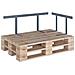 Schienale per Divano a Pallet Grigio Chiaro 110 cm in Ferro - Foto miniatura 2