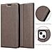 Custodia Compatibile Con Apple Iphone 13 Mini In Bruno Caffè - Coperchio Protettiva Con Chiusura Magnetica, Funzione Stand E Tasca Per Le Carte - Foto miniatura 5