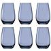 Bicchieri Coloreati Elements 6er-set, Blu Grigio, 465 Ml - Foto miniatura 2