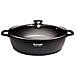 Ecostone Casseruola Bassa 24cm Induzione, Coperchio Di Vetro, Antiaderente Alluminio Fuso Nero - Foto miniatura 7