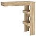 Bancone Da Muro Rovere Sonoma 102x45x103,5 Cm Legno Compensato - Foto miniatura 2