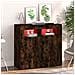Credenza Con Luci Led Rovere Fumo 80x35x75 Cm - Foto miniatura 3
