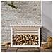 Portalegna Bianco 108x73x79 Cm In Legno Massello Di Pino - Foto miniatura 3