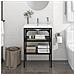Struttura per Lavabo da Bagno Nera 59x38x83 cm in Ferro - Foto miniatura 1