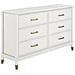 Westerleigh Comò Con 6 Cassetti In Mdf Bianco - Foto miniatura 1