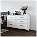Westerleigh Comò Con 6 Cassetti In Mdf Bianco - Foto miniatura 4