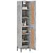 Credenza Grigio Cemento 34,5x34x180 Cm In Legno Multistrato - Foto miniatura 3