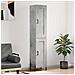 Credenza Grigio Cemento 34,5x34x180 Cm In Legno Multistrato - Foto miniatura 1