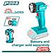 Luce Da Lavoro Ricaricabile, 150lm / 20v / 2.0ah-7.5ah /p20s (twli2023) - Foto miniatura 2