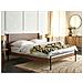 Letto Matrimoniale Legno Marrone Scuro 160 X 200 Cm Libermont - Foto miniatura 1