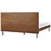 Letto Matrimoniale Legno Marrone Scuro 160 X 200 Cm Libermont - Foto miniatura 2