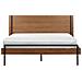 Letto Matrimoniale Legno Marrone Scuro 160 X 200 Cm Libermont - Foto miniatura 6