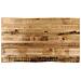 Piano Tavolo Bordi Vivi 120x60x2,5 cm Legno di Mango Grezzo - Foto miniatura 1