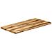 Piano Tavolo Bordi Vivi 120x60x2,5 cm Legno di Mango Grezzo - Foto miniatura 2