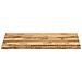 Piano Tavolo Bordi Vivi 120x60x2,5 cm Legno di Mango Grezzo - Foto miniatura 3