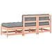 Set Divani Giardino 3pz Con Cuscini Legno Massello Di Douglas - Foto miniatura 3