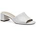 White Casual Open Mules Ciabatte Pelle Scarpe Donna Bianco Eu 39, 1-27204-42 100 - Foto miniatura 1