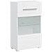Unit? TV 5 pz con Illuminazione a LED Bianco Opaco Truciolato - Foto miniatura 5