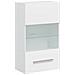 Unit? TV 5 pz con Illuminazione a LED Bianco Opaco Truciolato - Foto miniatura 9