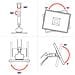 HX Series HX ARM WITH VERY HEAVY DUTY PIVOT WALL 144,8 cm (57") Parete - Foto miniatura 3