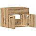 Mobile Lavabo Bagno Rovere Artigianale 60x38,5x46 cm Truciolato - Foto miniatura 3