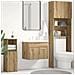 Mobile Lavabo Bagno Rovere Artigianale 60x38,5x46 cm Truciolato - Foto miniatura 1
