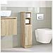 Mobile Da Bagno Con Portarotolo Rovere Sonoma 20,5x22x90 Cm - Foto miniatura 3