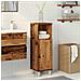 Mobile Da Bagno Legno Antico 30x30x95 Cm In Legno Multistrato - Foto miniatura 3