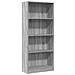 Libreria Grigio Sonoma 60x24x143 Cm In Legno Multistrato - Foto miniatura 2