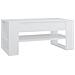 Lusso Casadino -  Tavolino Da Salotto Bianco 102x55x45 Cm In Legno Multistrato - Foto miniatura 1