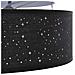 Lampade da soffitto con paralume stellato Nero Ø 38 cm Tessuto E27 - Foto miniatura 8