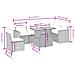 Set Divani da Giardino con Cuscini 7pz Nero Polyrattan - Foto miniatura 3