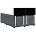 Giroletto a Molle con Materasso Grigio Scuro 140x190 cm Velluto - Foto miniatura 8