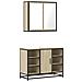 Set Mobili da Bagno 2 pz Rovere Sonoma in Legno Multistrato - Foto miniatura 1