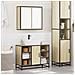 Set Mobili da Bagno 2 pz Rovere Sonoma in Legno Multistrato - Foto miniatura 3