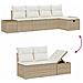 Set Divano da Giardino 6 pcs Beige 55 x 62 x 69 cm Poly Rattan - Foto miniatura 8