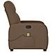 Poltrona Massaggiante Reclinabile Marrone in Tessuto - Foto miniatura 4