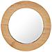 Specchio Da Parete 40 Cm In Legno Di Teak Rotondo - Foto miniatura 2