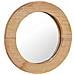 Specchio Da Parete 40 Cm In Legno Di Teak Rotondo - Foto miniatura 1