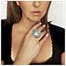 Anello Placcato Argento Con Disco ""azca"" - Foto miniatura 2