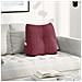 Cuscino per Schiena Rosso Vino 45 x 24 x 50 cm Tessuto - Foto miniatura 2