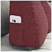 Cuscino per Schiena Rosso Vino 45 x 24 x 50 cm Tessuto - Foto miniatura 5