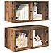 Armadi da Parete 2 pcs Legno vecchio 68 x 37 x 35 cm - Foto miniatura 3