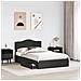 Letto con Contenitore Nero 135 x 190 cm Legno multistrato - Foto miniatura 3