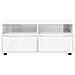 Mobile TV Bianco Lucido 100 x 48 x 43 cm Legno multistrato - Foto miniatura 6