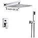 Set miscelatore doccia, Blackswan, tipo M73.14, modello cromato lucido, dimensioni 20x20 cm - Foto miniatura 2