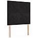 Letto a molle con materasso con led Nero 90 x 190 cm Velluto - Foto miniatura 7
