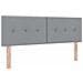Letto a molle con materasso Grigio chiaro 140 x 190 cm Tessuto - Foto miniatura 7