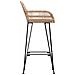 Sedia da Bar 2 pcs Naturale 55 x 52 x 105 cm Rattan e Ferro - Foto miniatura 6